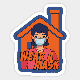 Wear A Mask Sticker